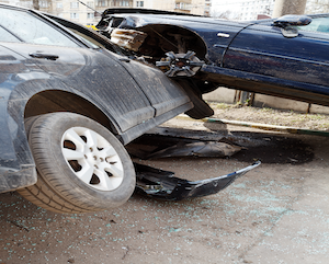 Two Vehicles on Road Accident