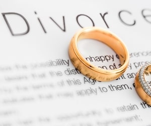 Rings over a divorce contract