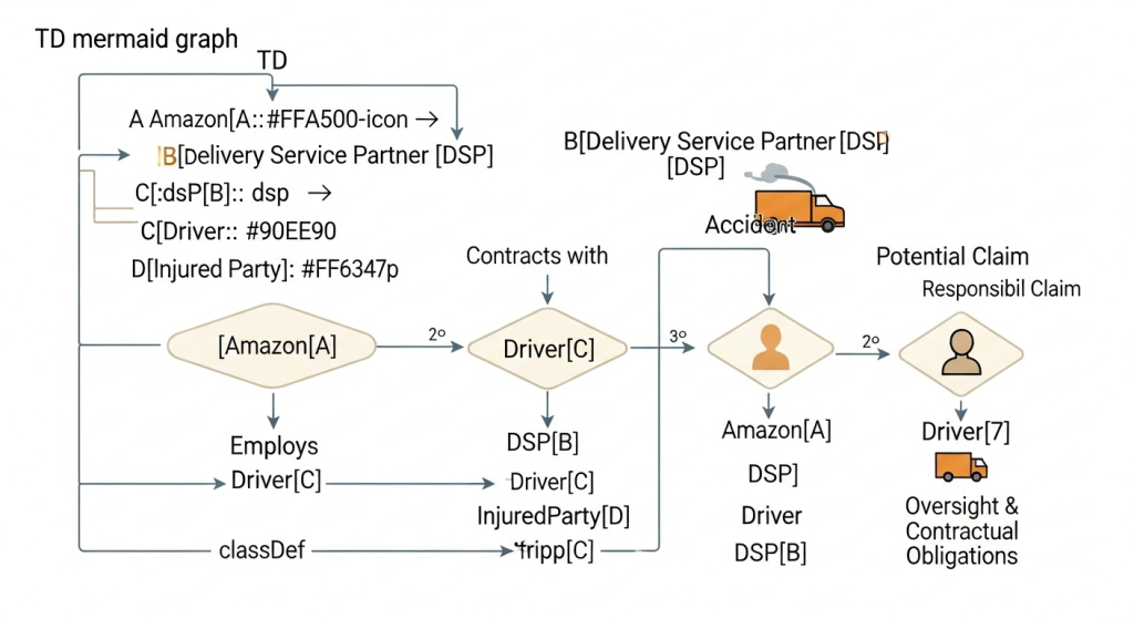 Complex Amazon Delivery Ecosystem Diagram