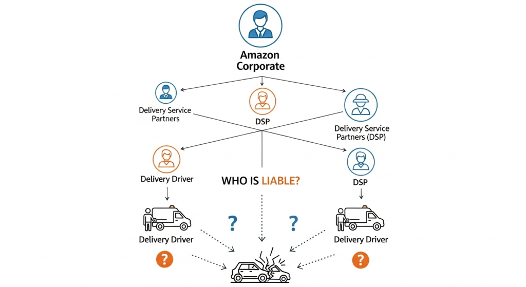 Liability after an Amazon truck accident
