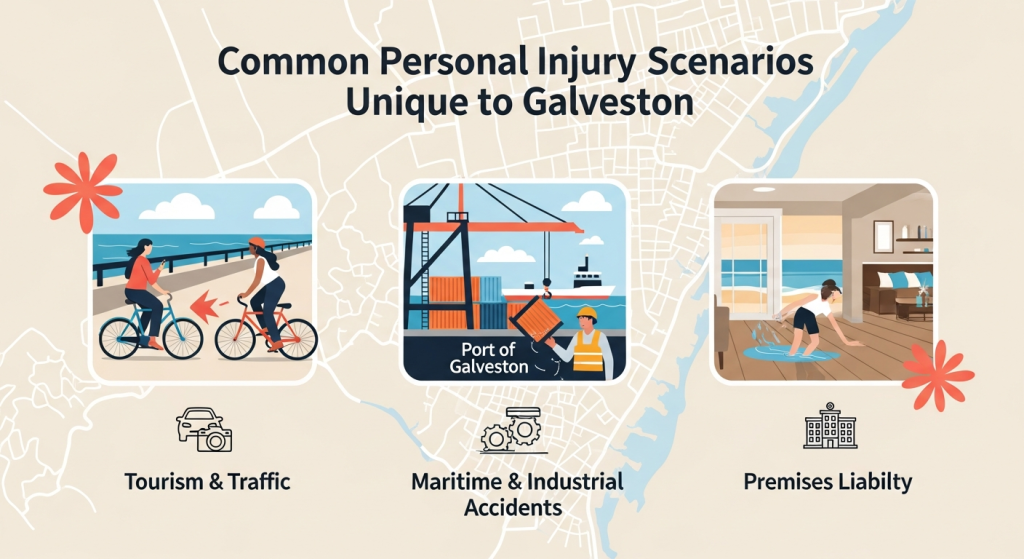 Common personal injury scenarios in Galveston