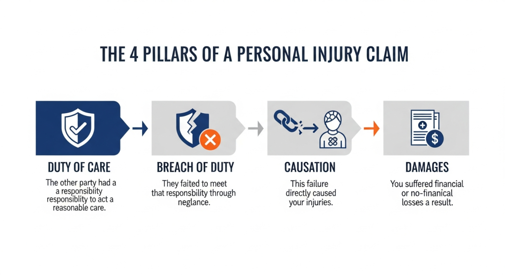 4 pillars of a personal injury claim